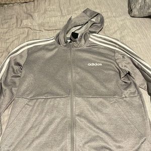 ADIDAS GREY ZIP JACKET